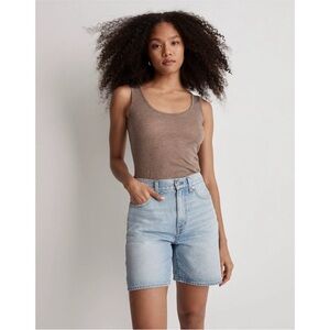 Madewell Womens Size 27 Baggy Denim Jean Shorts in Bessemund Wash NK852 $85